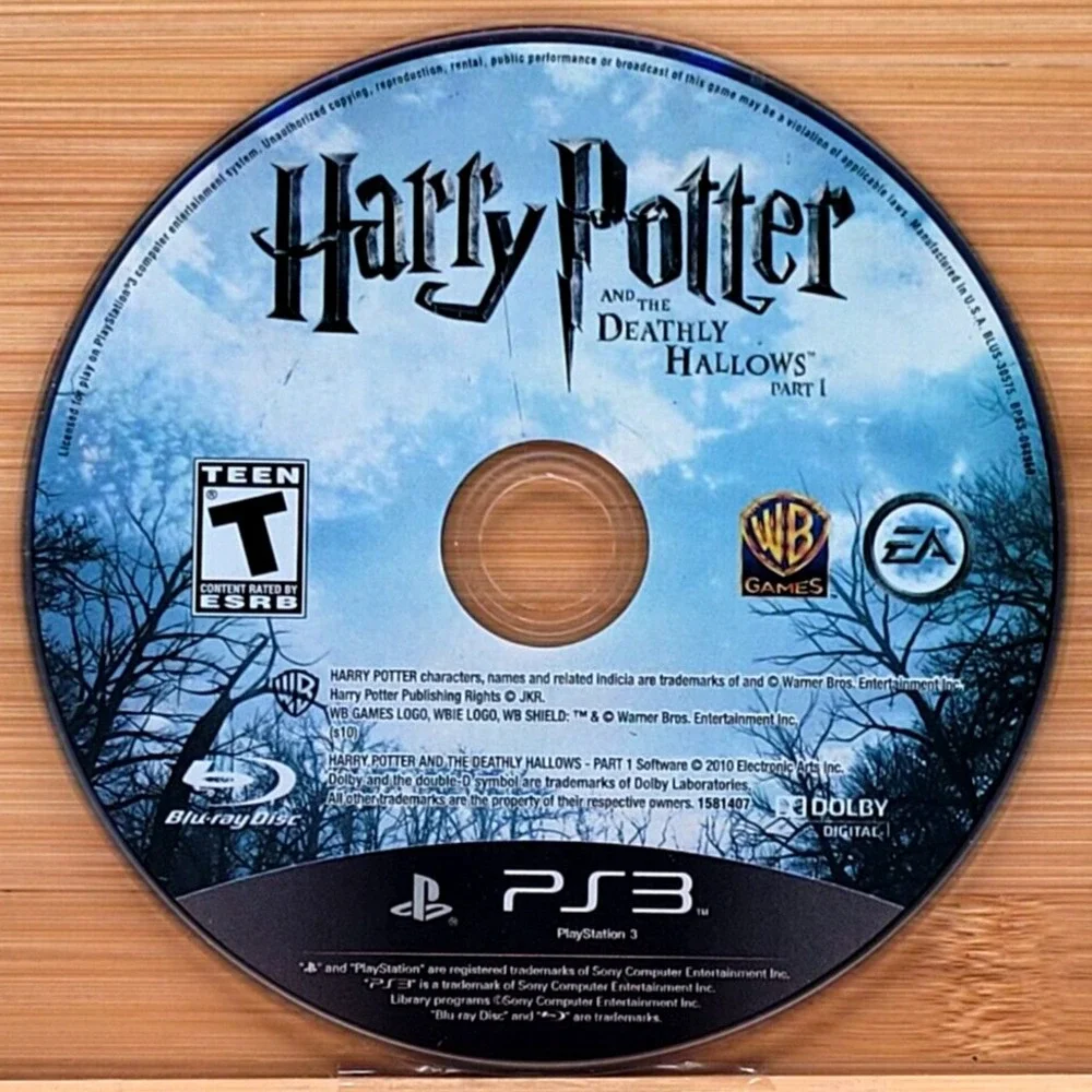 HARRY POTTER AND THE DEATHLY‎ HALLOWS PART 1 PS3 PLAYSTATION 3 GAME DISC ONLY